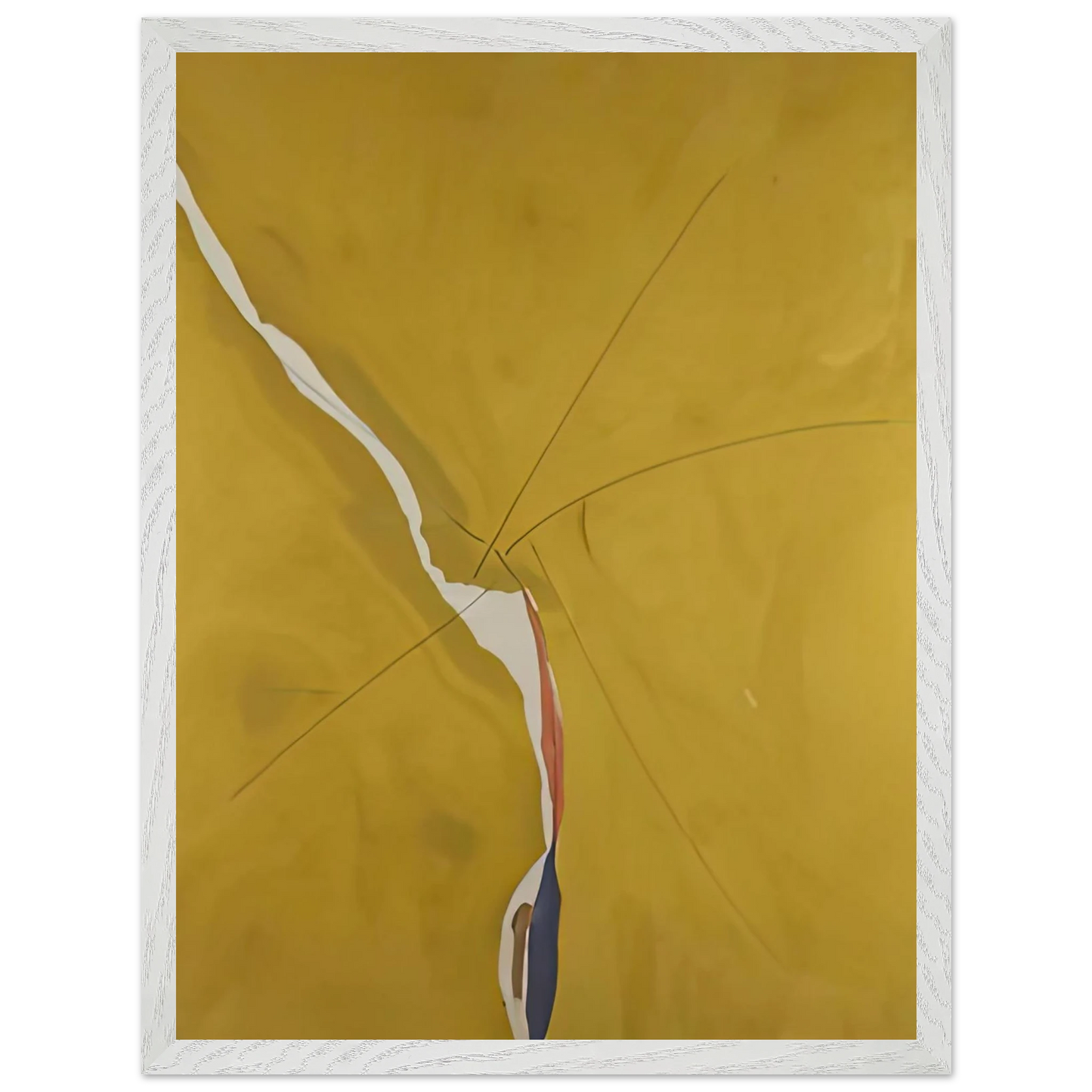 Helen Frankenthaler - Sesame, 1970- Wall Art - 30x40 cm / 12x16 inches - Premium Wooden Framed Poster With Fine Art Paper-canvas - White frame
