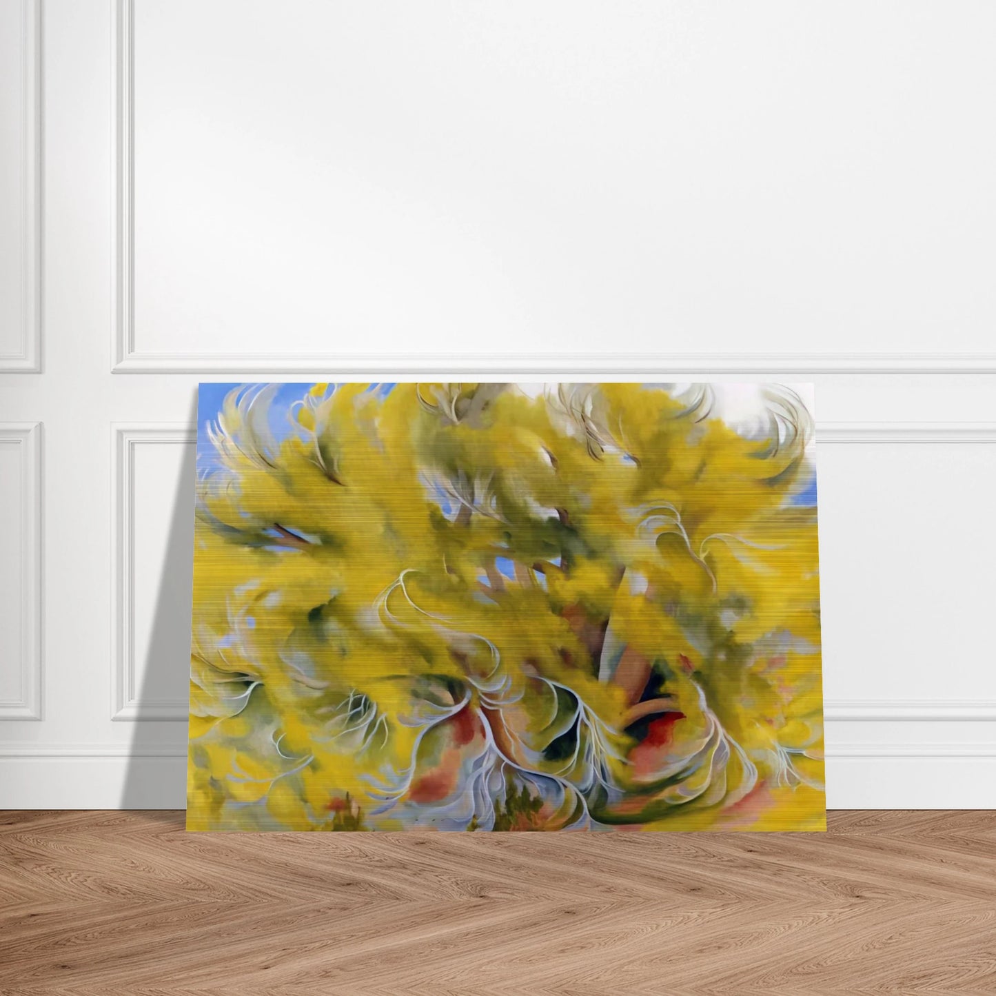 Cottonwood Tree in Spring - Georgia O'Keeffe Brushed Aluminum Print - 70x100 cm / 28x40 inches | Georgia O'Keeffe Aluminum Print | Georgia O'Keeffe Prints