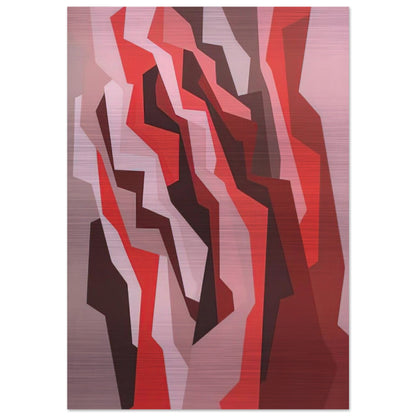 Orange, Red, Umber - 1958 - Karl Benjamin Brushed Aluminum Print - 70x100 cm / 28x40 inches | Karl Benjamin Aluminum Print | Karl Benjamin Prints