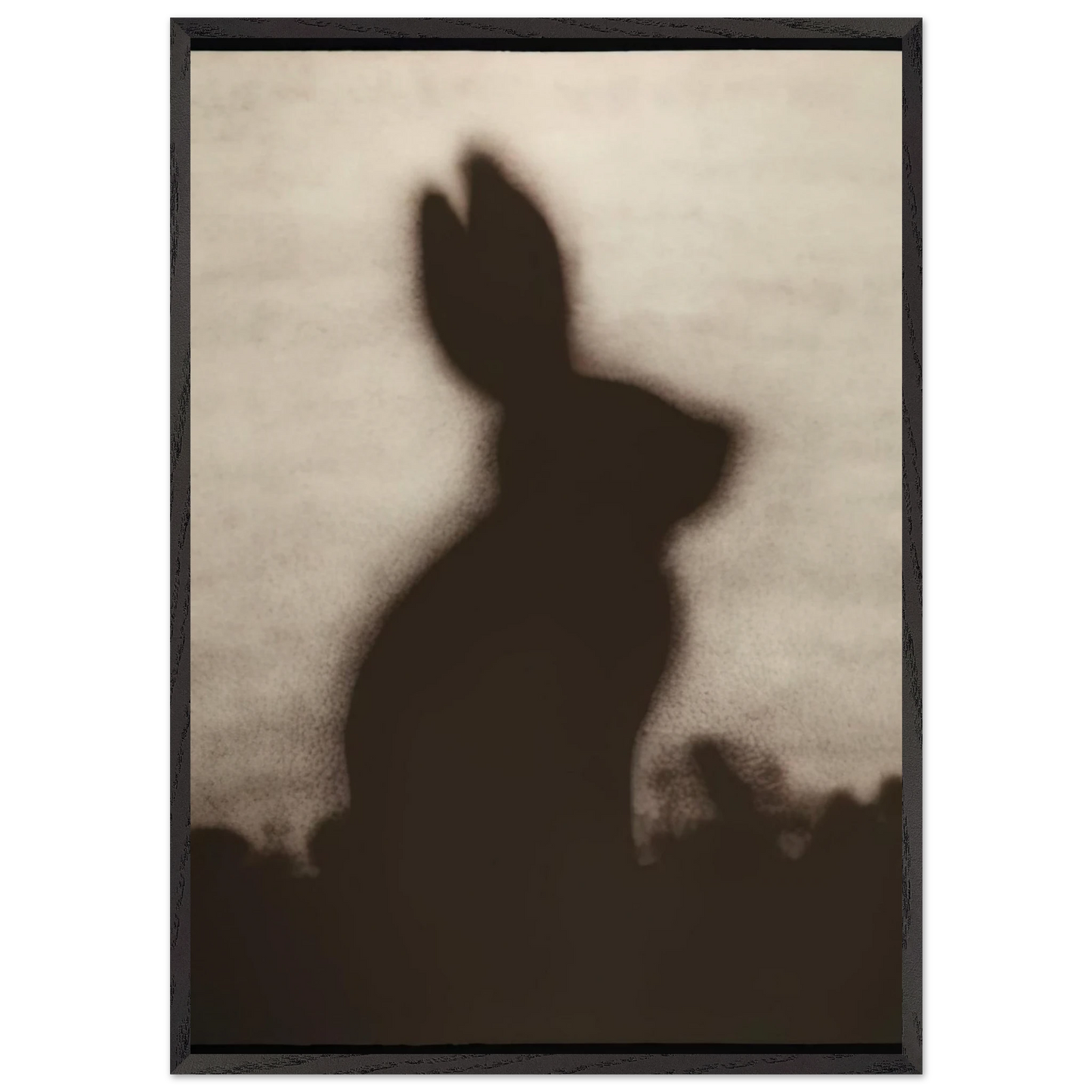 RABBIT 1986 - Edward Ruscha 70x100 cm / 28x40 inches Framed Art Print – Black Wooden Frame