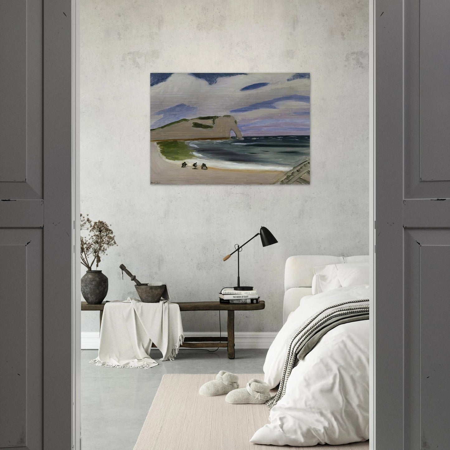 WOMEN ON THE BEACH ETRETAT 1920 - Henri Matisse Brushed Aluminum Print - 70x100 cm / 28x40 inches | Henri Matisse Aluminum Print | Henri Matisse Prints