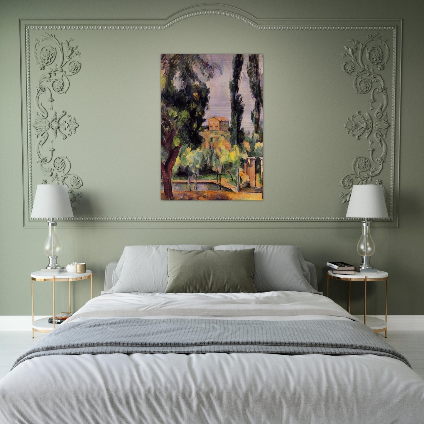 Jas de Bouffan - Paul Cézanne Brushed Aluminum Print - 70x100 cm / 28x40 inches | Paul Cézanne Aluminum Print | Paul Cézanne Prints