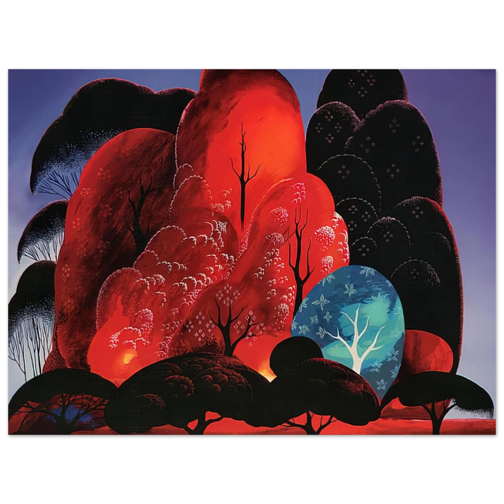 Eyvind Earle - Blazing Glory  75x100 cm / 30x40inches Fine Art Poster
