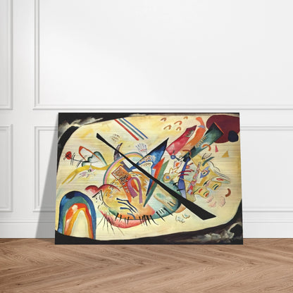 WHITE OVAL 1919 - Wassily Kandinsky Brushed Aluminum Print - 70x100 cm / 28x40 inches | Wassily Kandinsky Aluminum Print | Wassily Kandinsky Prints