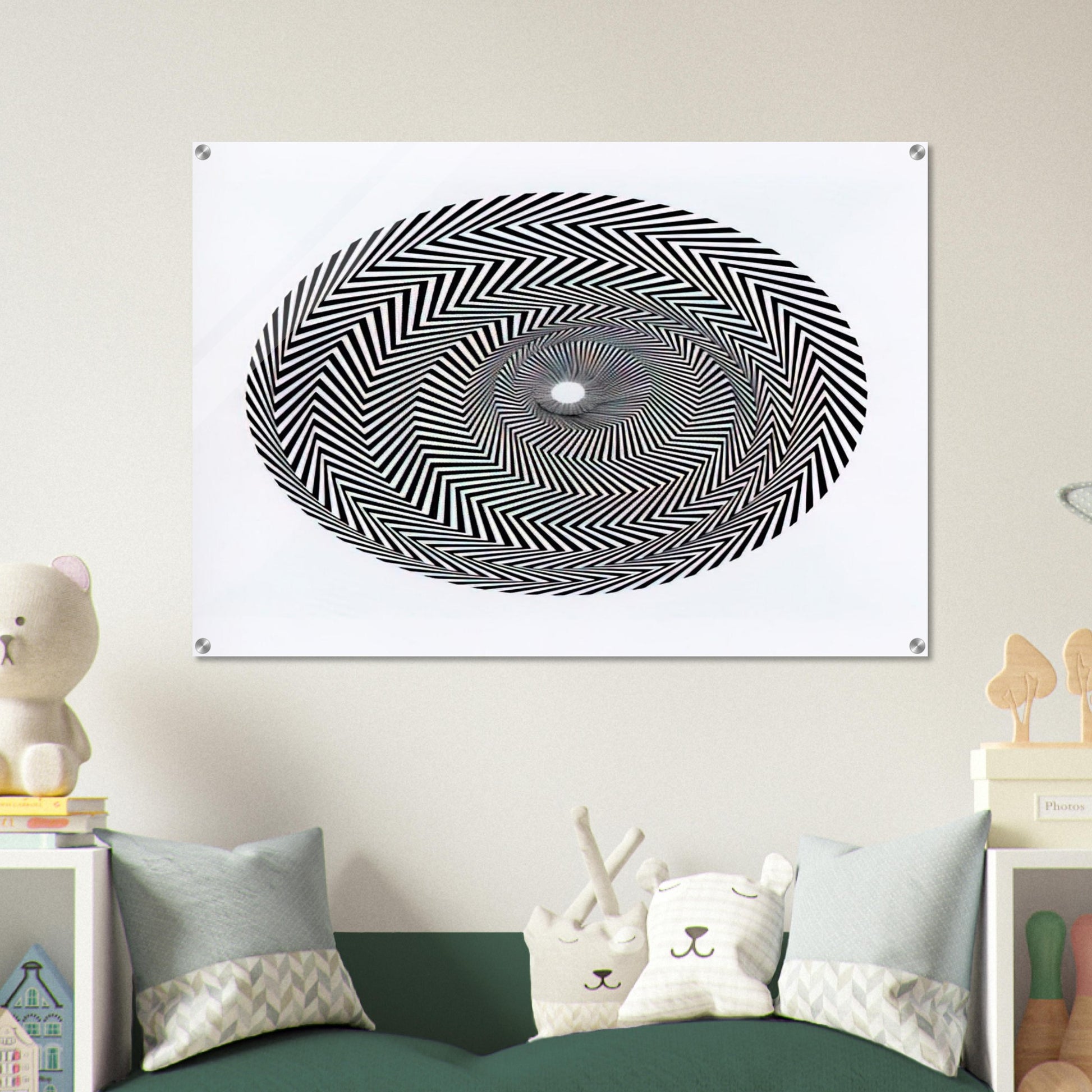 BLAZE 1 1962 - Bridget Riley Acrylic Print - 70x100 cm / 28x40″ inches