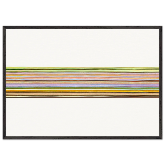 Untitled 156 - 1971 - Gene Davis 70x100 cm / 28x40 inches Framed Art Print – Black Wooden Frame