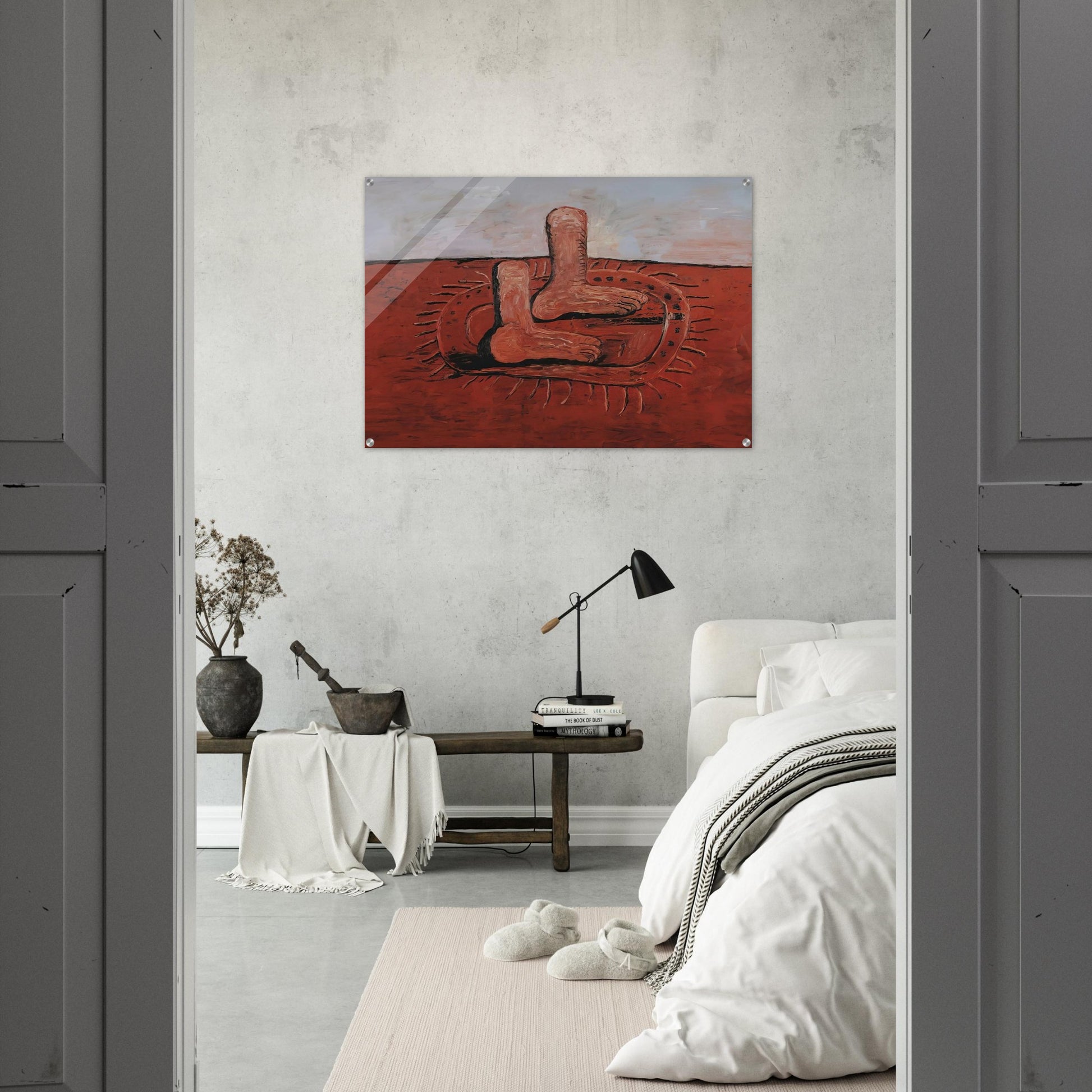TWO FAT FEET - Philip Guston Acrylic Print - 70x100 cm / 28x40″ inches