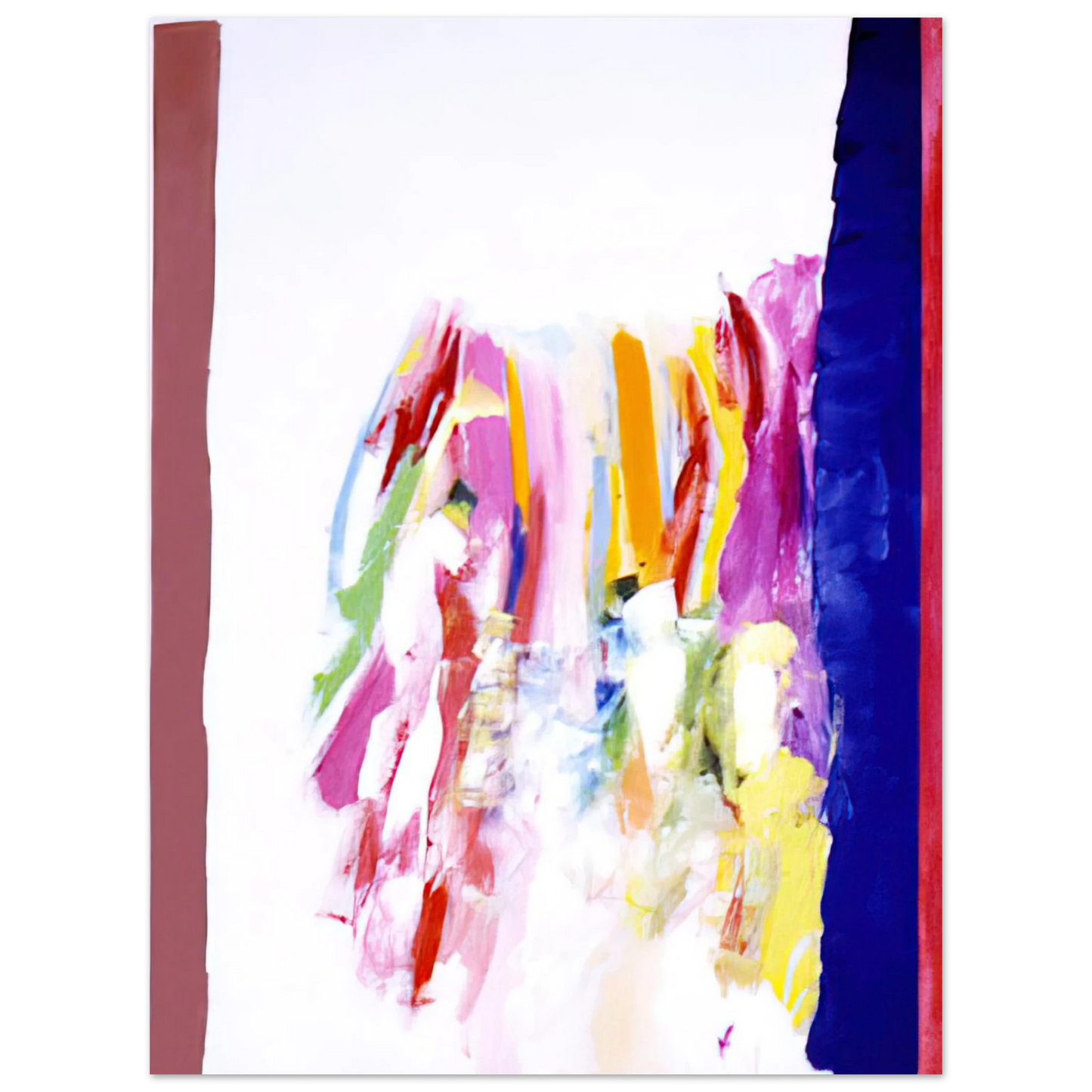 Ronnie Landfield - Jubilant Blue - 1972  75x100 cm / 30x40inches Fine Art Poster