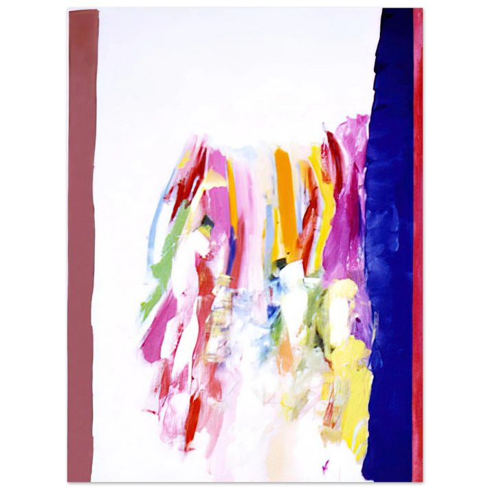 Ronnie Landfield - Jubilant Blue - 1972  75x100 cm / 30x40inches Fine Art Poster