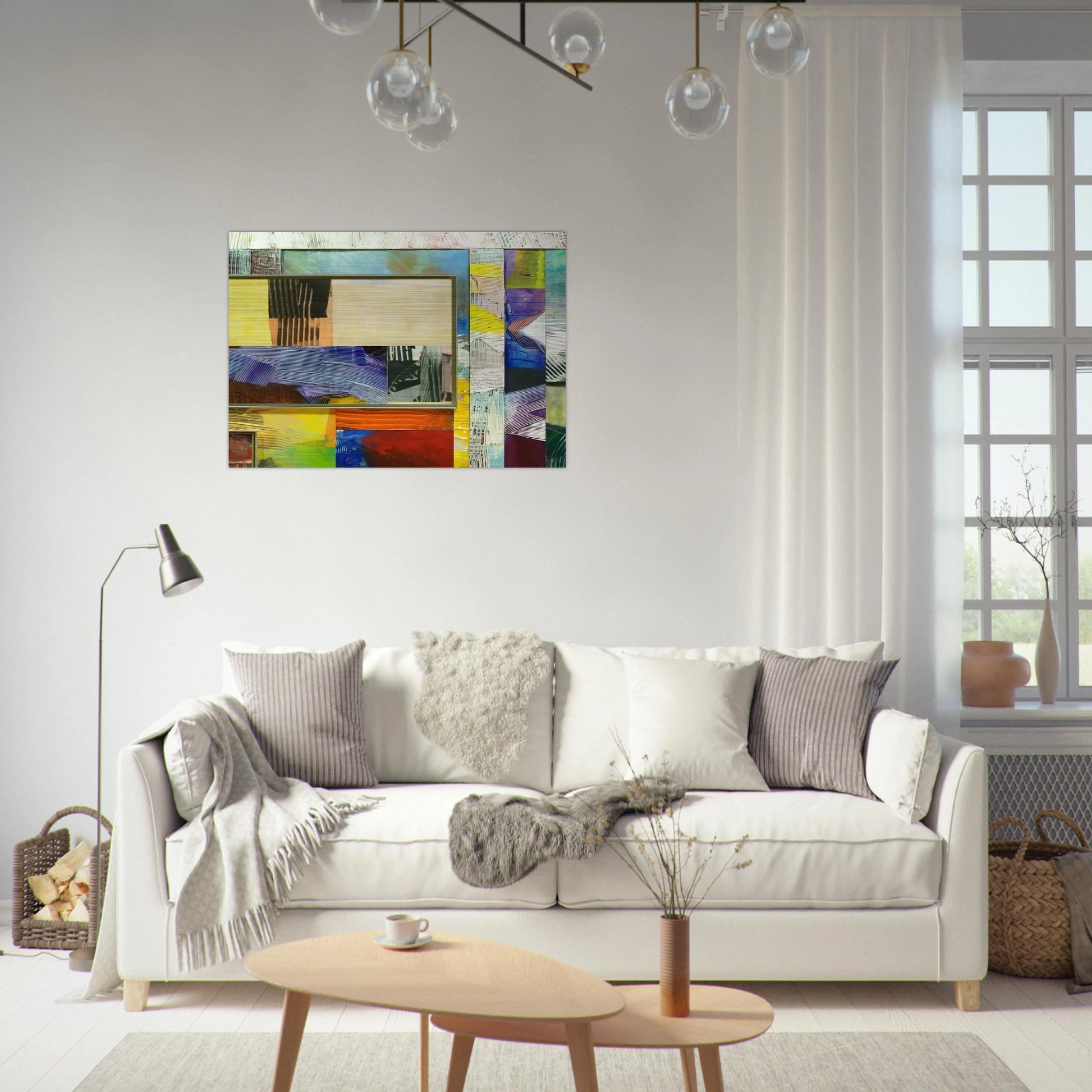 Time Before History - Sam Gilliam Brushed Aluminum Print - 70x100 cm / 28x40 inches | Sam Gilliam Aluminum Print | Sam Gilliam Prints