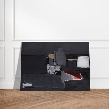 Nature morte en gris - 1955 - Nicolas de Stael Brushed Aluminum Print - 70x100 cm / 28x40 inches | Nicolas de Stael Aluminum Print | Nicolas de Stael Prints