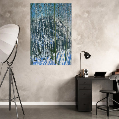 Birches - 2005 - Neil Welliver Art Prints - 100x150 cm / 40x60″ inches | Neil Welliver Poster | Neil Welliver Prints