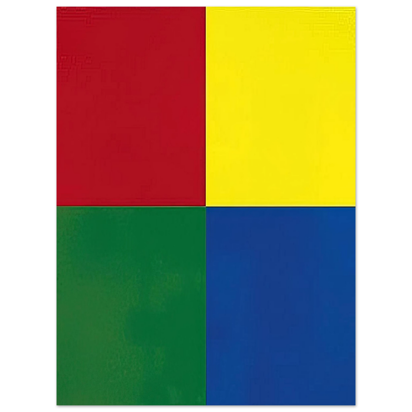 Gerhard Richter - QUATTRO COLORI 2007  75x100 cm / 30x40inches Fine Art Poster