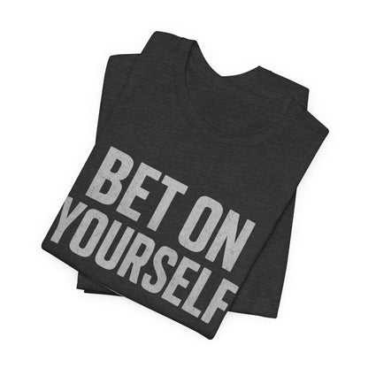 Camiseta de motivación fitness - Gymish Lifestyle Apuesta por ti mismo Camisetas de entrenamiento para hombre
