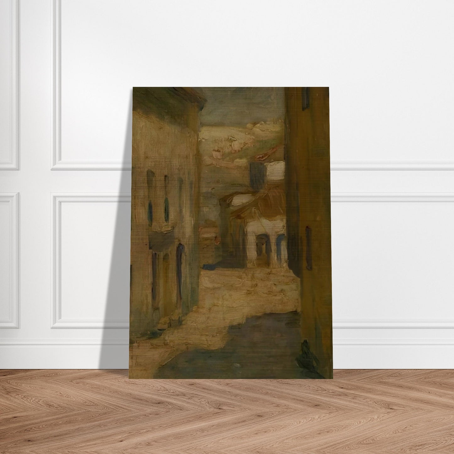 Street of Segovia - Tarsila do Amaral Brushed Aluminum Print - 70x100 cm / 28x40 inches | Tarsila do Amaral Aluminum Print | Tarsila do Amaral Prints