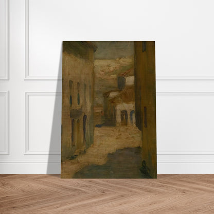 Street of Segovia - Tarsila do Amaral Brushed Aluminum Print - 70x100 cm / 28x40 inches | Tarsila do Amaral Aluminum Print | Tarsila do Amaral Prints