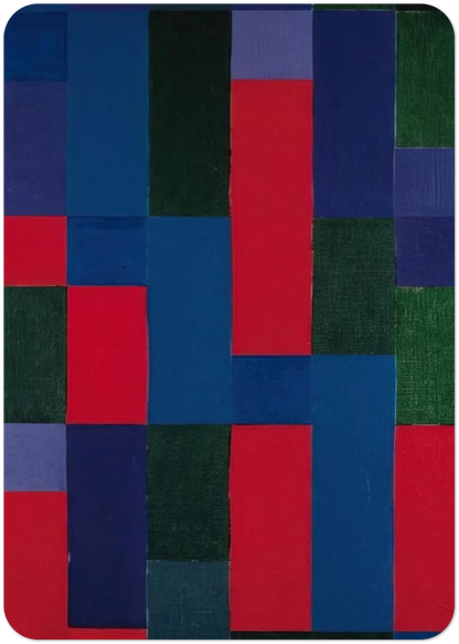 Grn-Blau-Rot - 1967 By Johannes Itten Pack of 10 Post Cards | Johannes Itten Post Cards | A6 (10.5 x 14.8 cm) - 4.1 x 5.8 inches