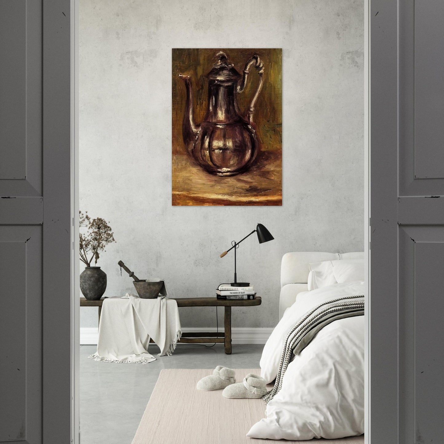 Coffee Pot - Pierre-Auguste Renoir Brushed Aluminum Print - 70x100 cm / 28x40 inches | Pierre-Auguste Renoir Aluminum Print | Pierre-Auguste Renoir Prints
