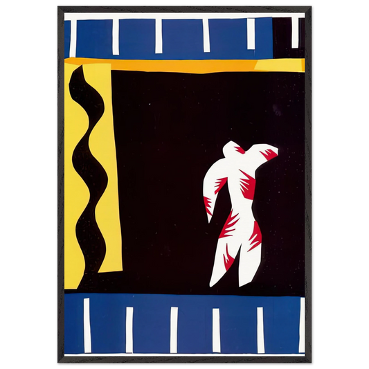 THE CLOWN 1943 - Henri Matisse 70x100 cm / 28x40 inches Framed Art Print – Black Wooden Frame