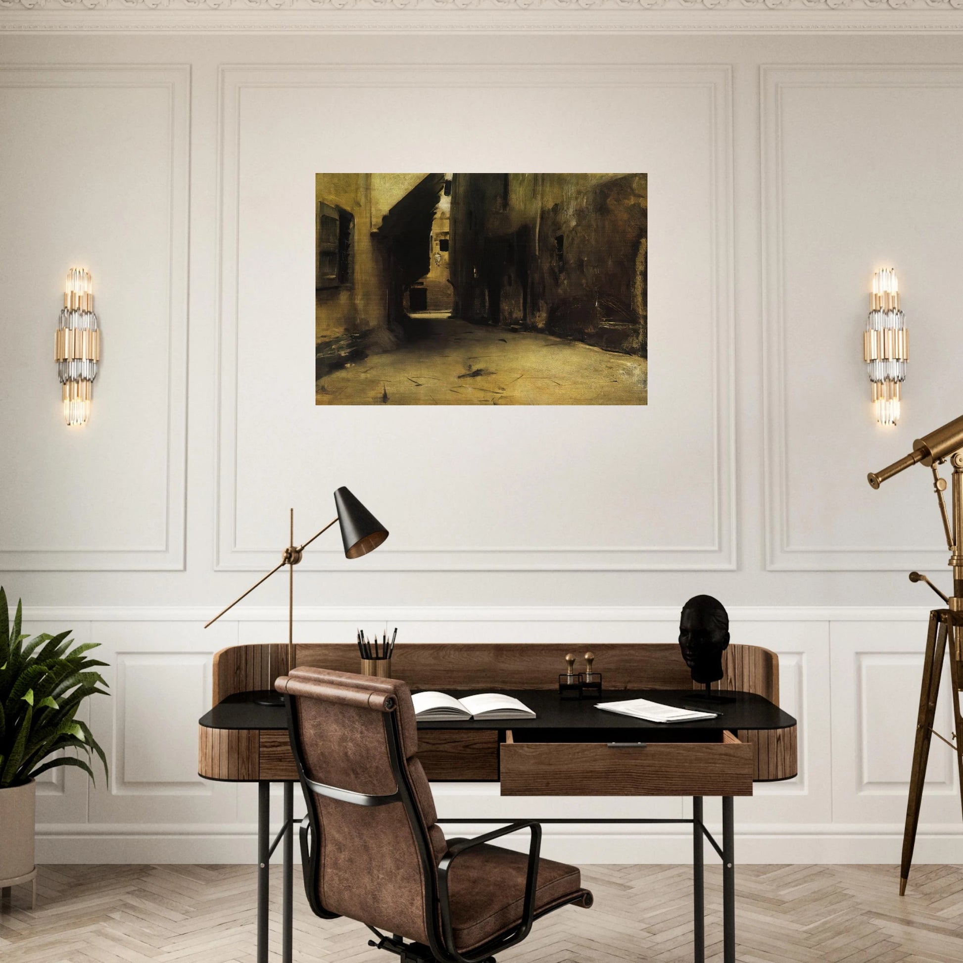 A Street in Venice - John Singer Sargent Brushed Aluminum Print - 70x100 cm / 28x40 inches | John Singer Sargent Aluminum Print | John Singer Sargent Prints