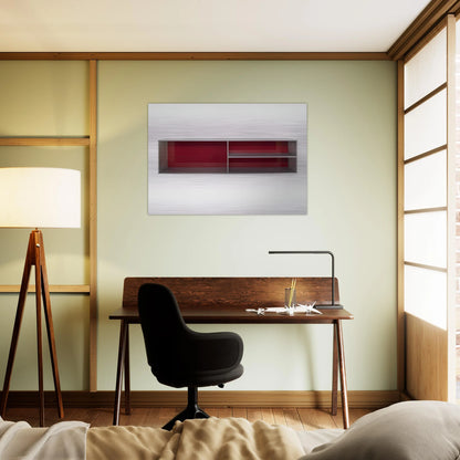 Untitled - 1985 - Donald Judd Brushed Aluminum Print - 70x100 cm / 28x40 inches | Donald Judd Aluminum Print | Donald Judd Prints