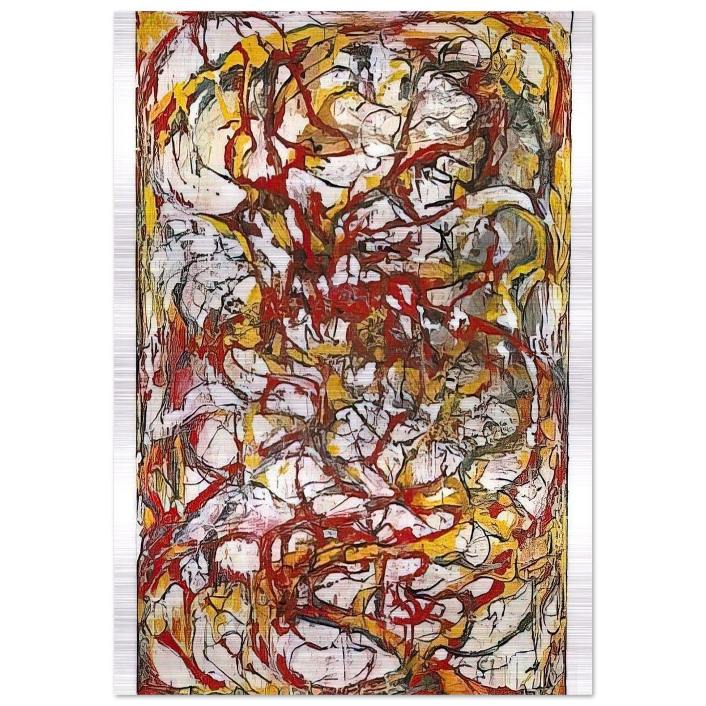 Dragons - 2004 - Brice Marden Brushed Aluminum Print - 70x100 cm / 28x40 inches | Brice Marden Aluminum Print | Brice Marden Prints