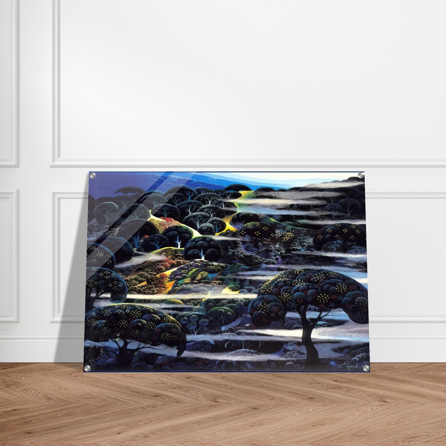 Garden of Eden - Eyvind Earle Acrylic Print - 70x100 cm / 28x40″ inches | Eyvind Earle Wall Art | Eyvind Earle Prints