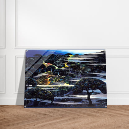 Garden of Eden - Eyvind Earle Acrylic Print - 70x100 cm / 28x40″ inches | Eyvind Earle Wall Art | Eyvind Earle Prints