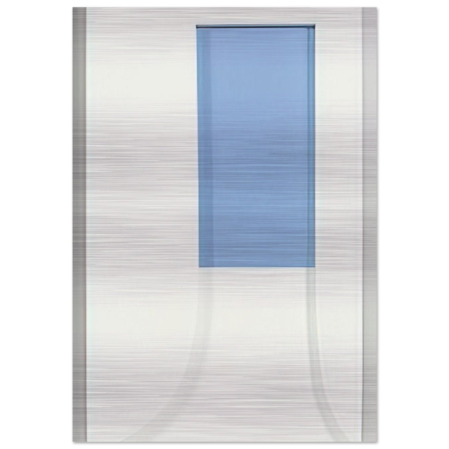 Relief with Blue - Ellsworth Kelly Brushed Aluminum Print - 70x100 cm / 28x40 inches | Ellsworth Kelly Aluminum Print | Ellsworth Kelly Prints