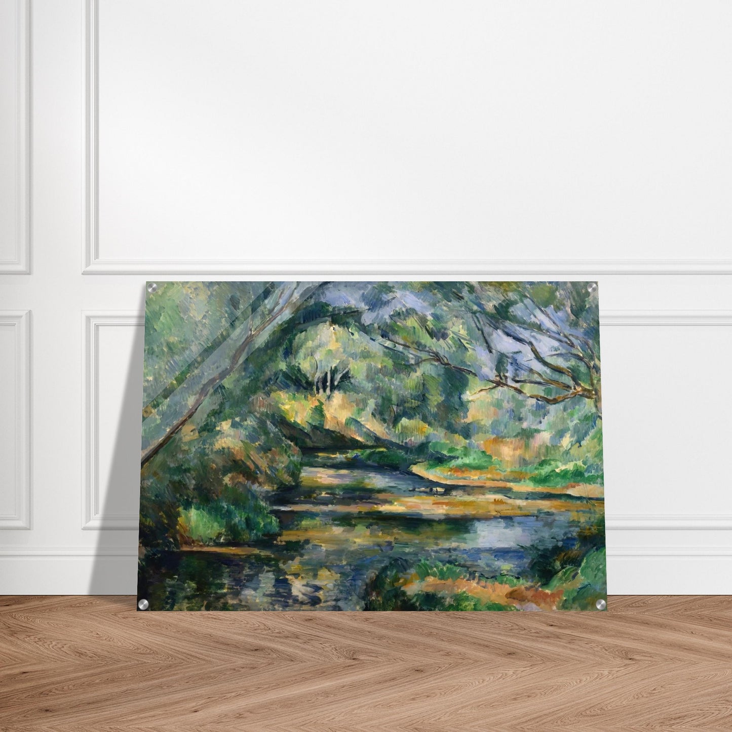 The Brook - Paul Cézanne Acrylic Print - 70x100 cm / 28x40″ inches