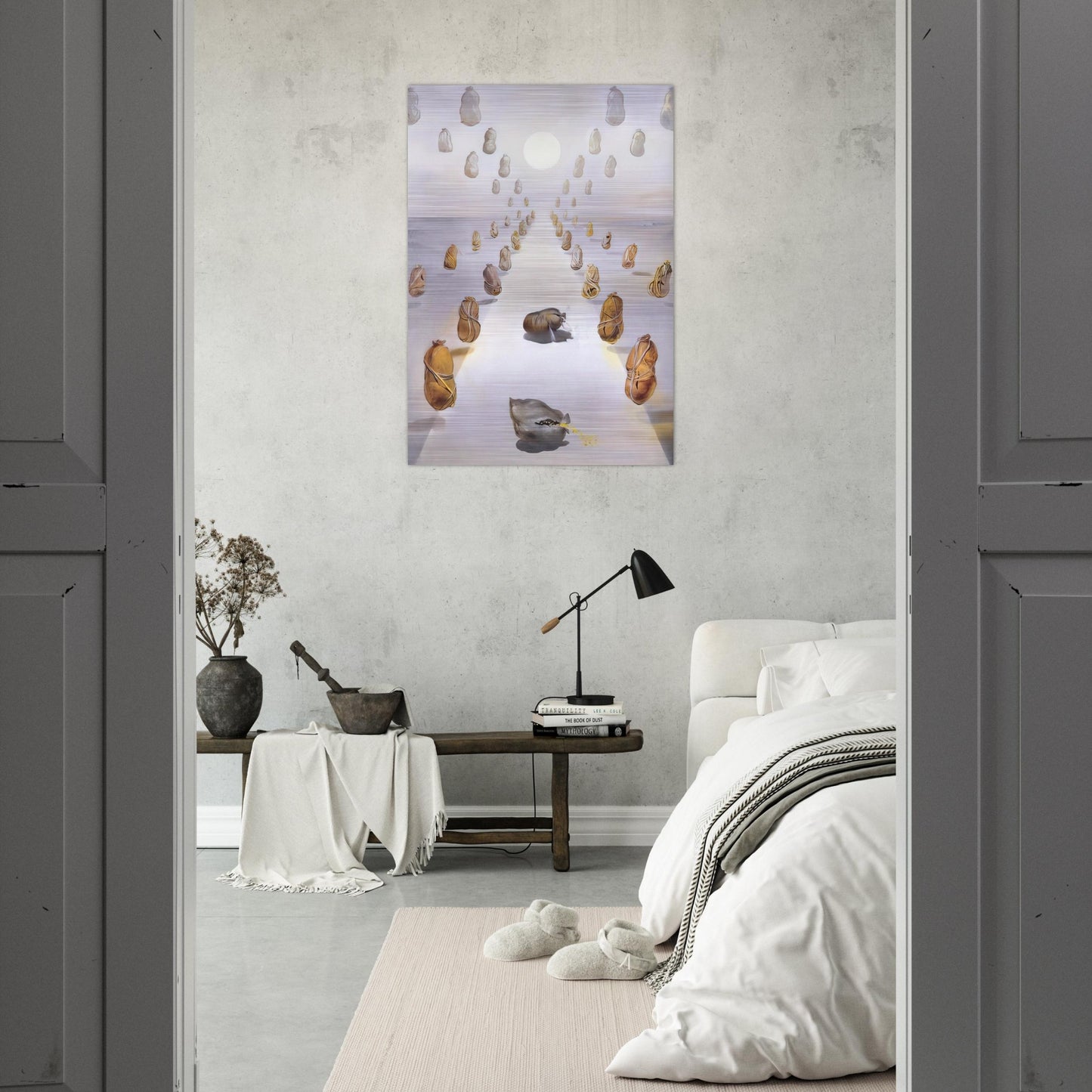 THE PATH OF ENIGMAS SECOND VERSION - Salvador Dali Brushed Aluminum Print - 70x100 cm / 28x40 inches | Salvador Dali Aluminum Print | Salvador Dali Prints