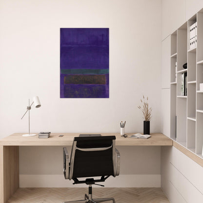 Untitled [Blue, Green, and Brown] - 1952 - Mark Rothko Brushed Aluminum Print - 70x100 cm / 28x40 inches | Mark Rothko Aluminum Print | Mark Rothko Prints
