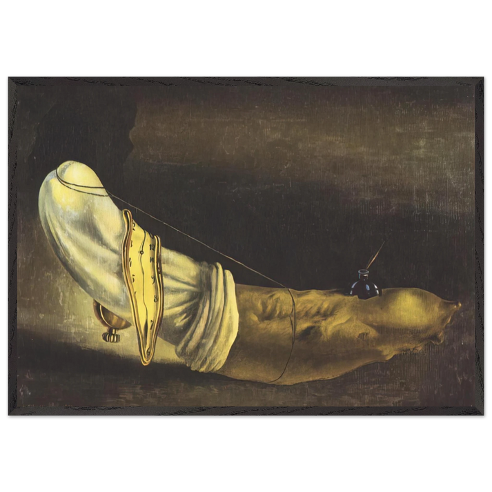 ANTHROPOMORPHIC BREAD - Salvador Dali 70x100 cm / 28x40 inches Framed Art Print – Black Wooden Frame