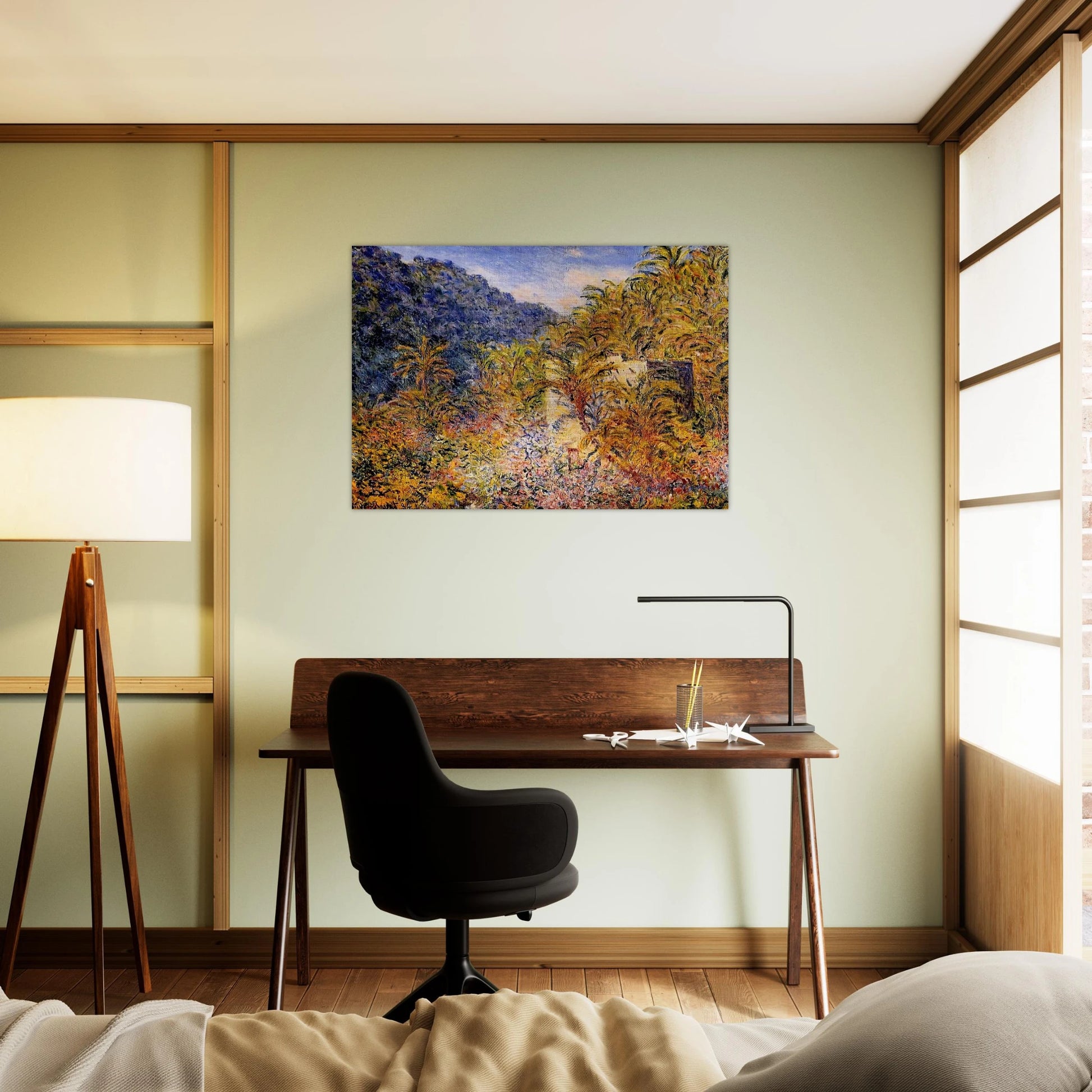 The Valley of Sasso - claude monet Brushed Aluminum Print - 70x100 cm / 28x40 inches | claude monet Aluminum Print | claude monet Prints