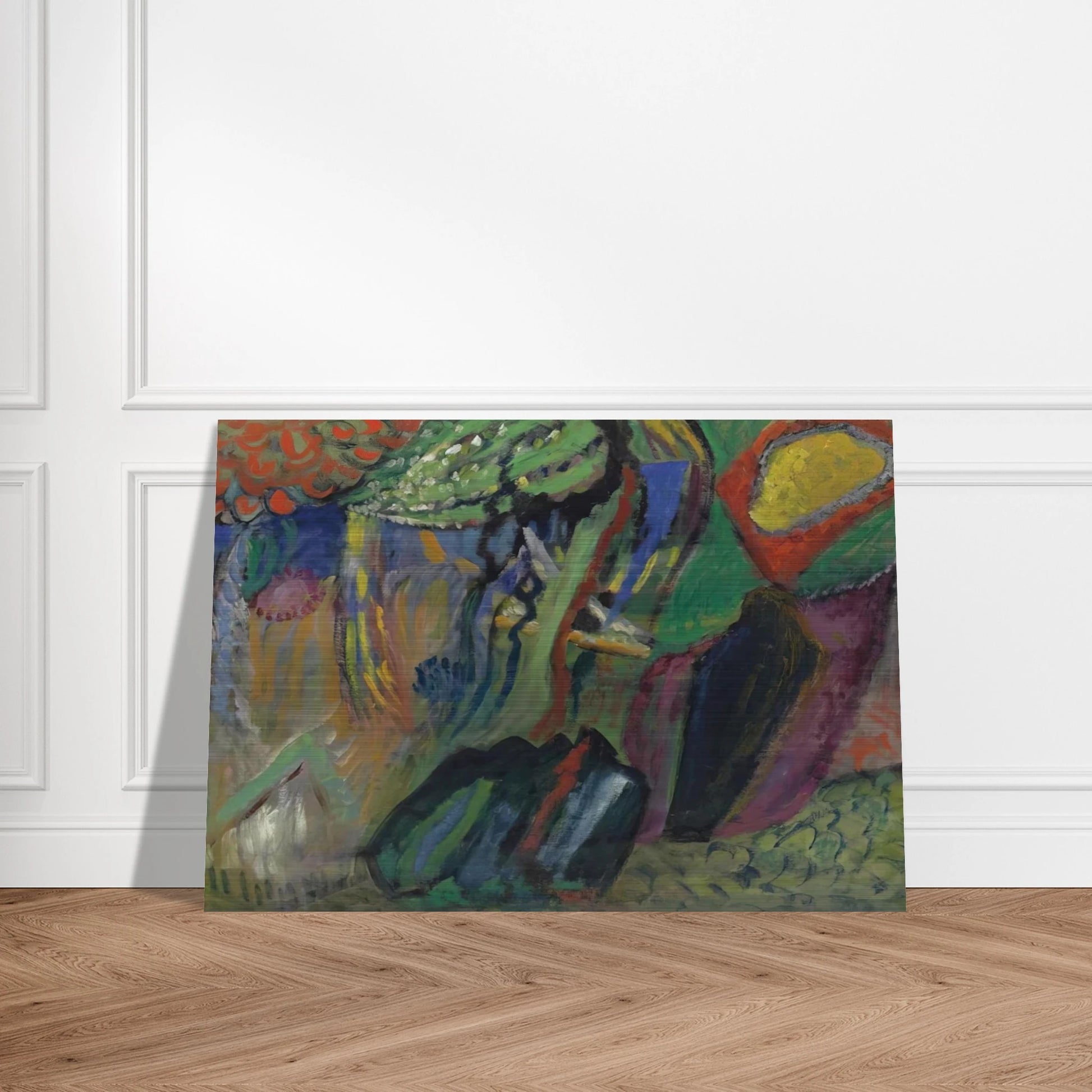 ABSTRACT COMPOSITION - Gabriele Munter Brushed Aluminum Print - 70x100 cm / 28x40 inches | Gabriele Munter Aluminum Print | Gabriele Munter Prints