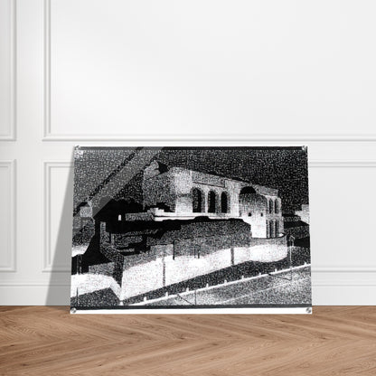 NOCTURNAL ROME BASILICA OF CONSTANTINE - MC Escher Acrylic Print - 70x100 cm / 28x40″ inches | MC Escher Wall Art | MC Escher Prints