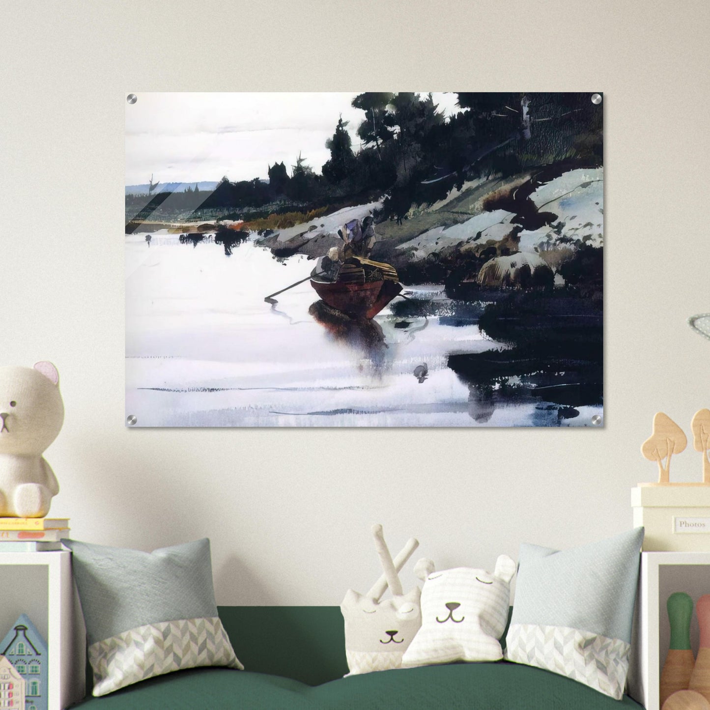 TURKEY COVE LEDGE - Andrew Wyeth Acrylic Print - 70x100 cm / 28x40″ inches