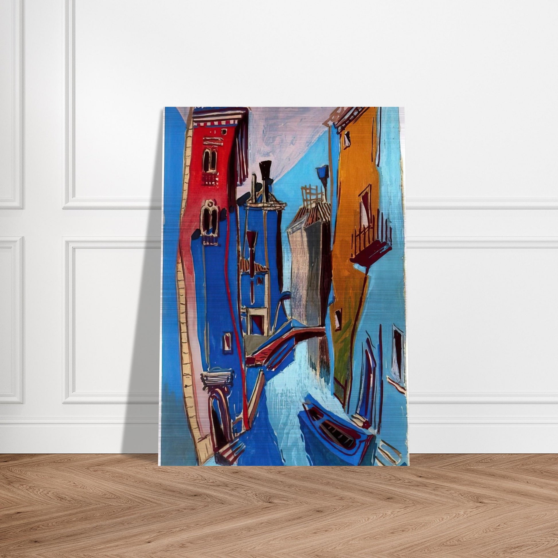 VENICE 1948 - Enrico Prampolini Brushed Aluminum Print - 70x100 cm / 28x40 inches | Enrico Prampolini Aluminum Print | Enrico Prampolini Prints