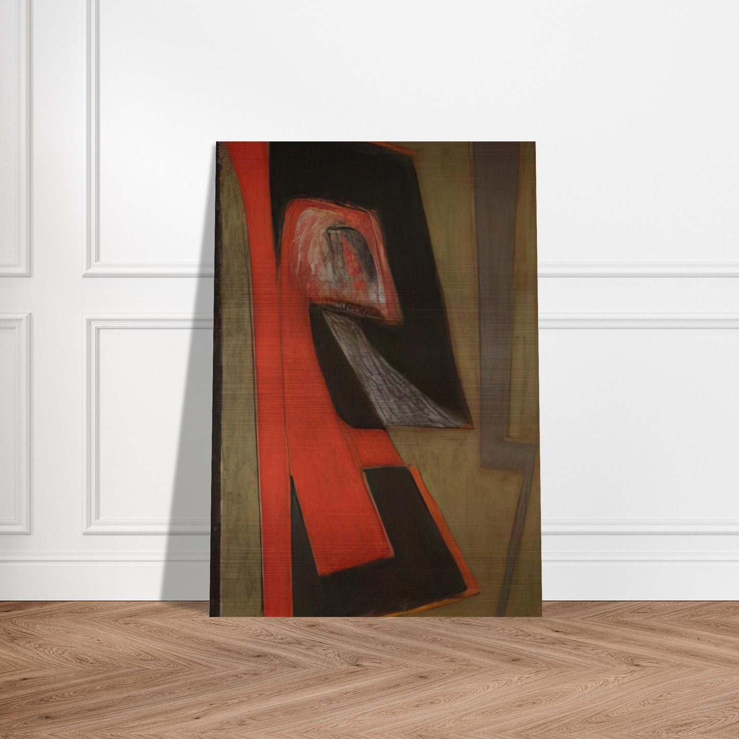 The Kiss - 2009 United States - Will Barnet Brushed Aluminum Print - 70x100 cm / 28x40 inches | Will Barnet Aluminum Print | Will Barnet Prints