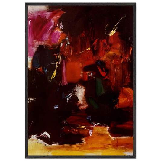 Summer Night s Bliss - Hans Hofmann 70x100 cm / 28x40 inches Framed Art Print – Black Wooden Frame