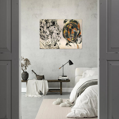 PORTRAIT AND A DREAM 1953 - Jackson Pollock Brushed Aluminum Print - 70x100 cm / 28x40 inches | Jackson Pollock Aluminum Print | Jackson Pollock Prints