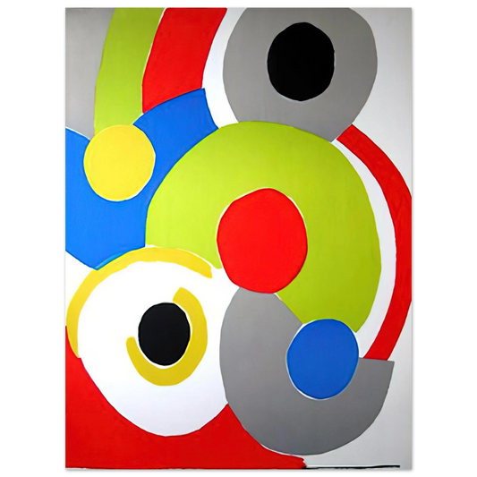 Sonia Delaunay - COMPOSITION 1  75x100 cm / 30x40inches Fine Art Poster