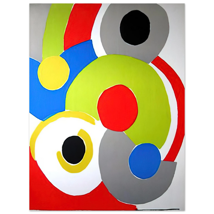 Sonia Delaunay - COMPOSITION 1  75x100 cm / 30x40inches Fine Art Poster