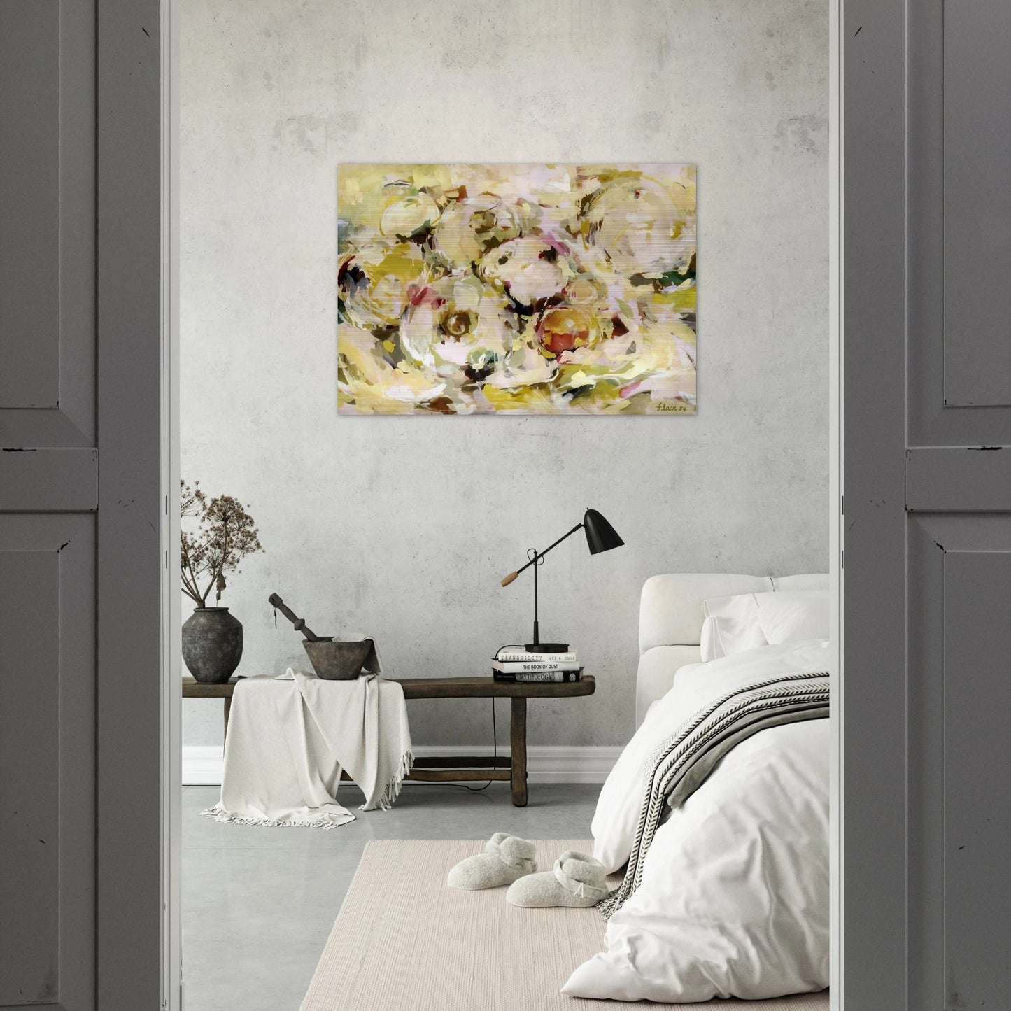 STILL LIFE WITH GRAPEFRUITS 1954 - Audrey Flack Brushed Aluminum Print - 70x100 cm / 28x40 inches | Audrey Flack Aluminum Print | Audrey Flack Prints