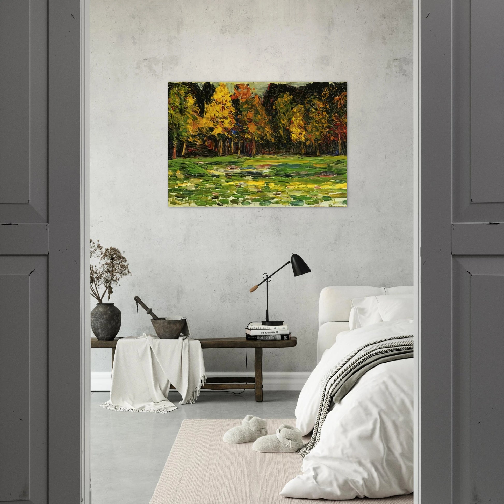 FOREST EDGE - Wassily Kandinsky Brushed Aluminum Print - 70x100 cm / 28x40 inches | Wassily Kandinsky Aluminum Print | Wassily Kandinsky Prints