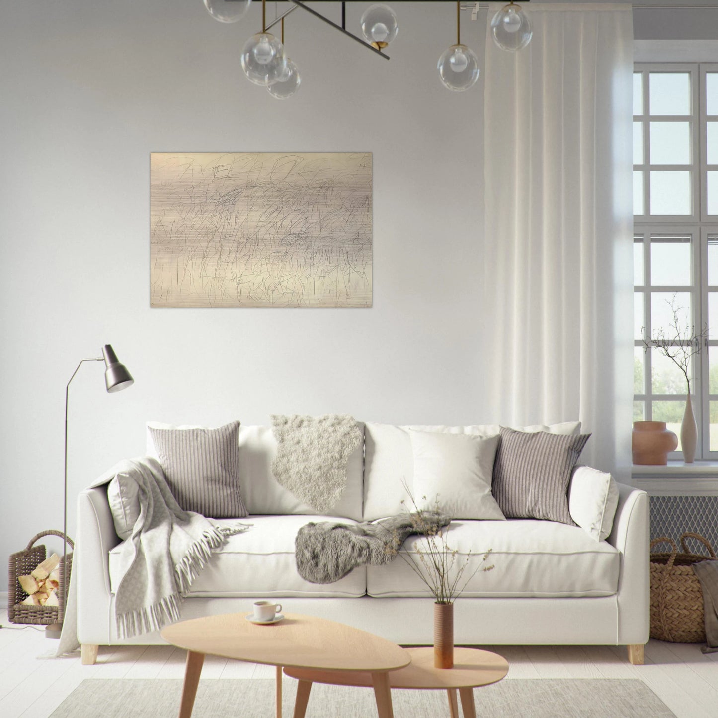 Academy - Cy Twombly Brushed Aluminum Print - 70x100 cm / 28x40 inches | Cy Twombly Aluminum Print | Cy Twombly Prints