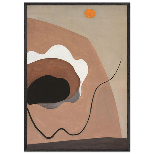 UNTITLED 1930 - Alexander Calder 70x100 cm / 28x40 inches Framed Art Print – Black Wooden Frame