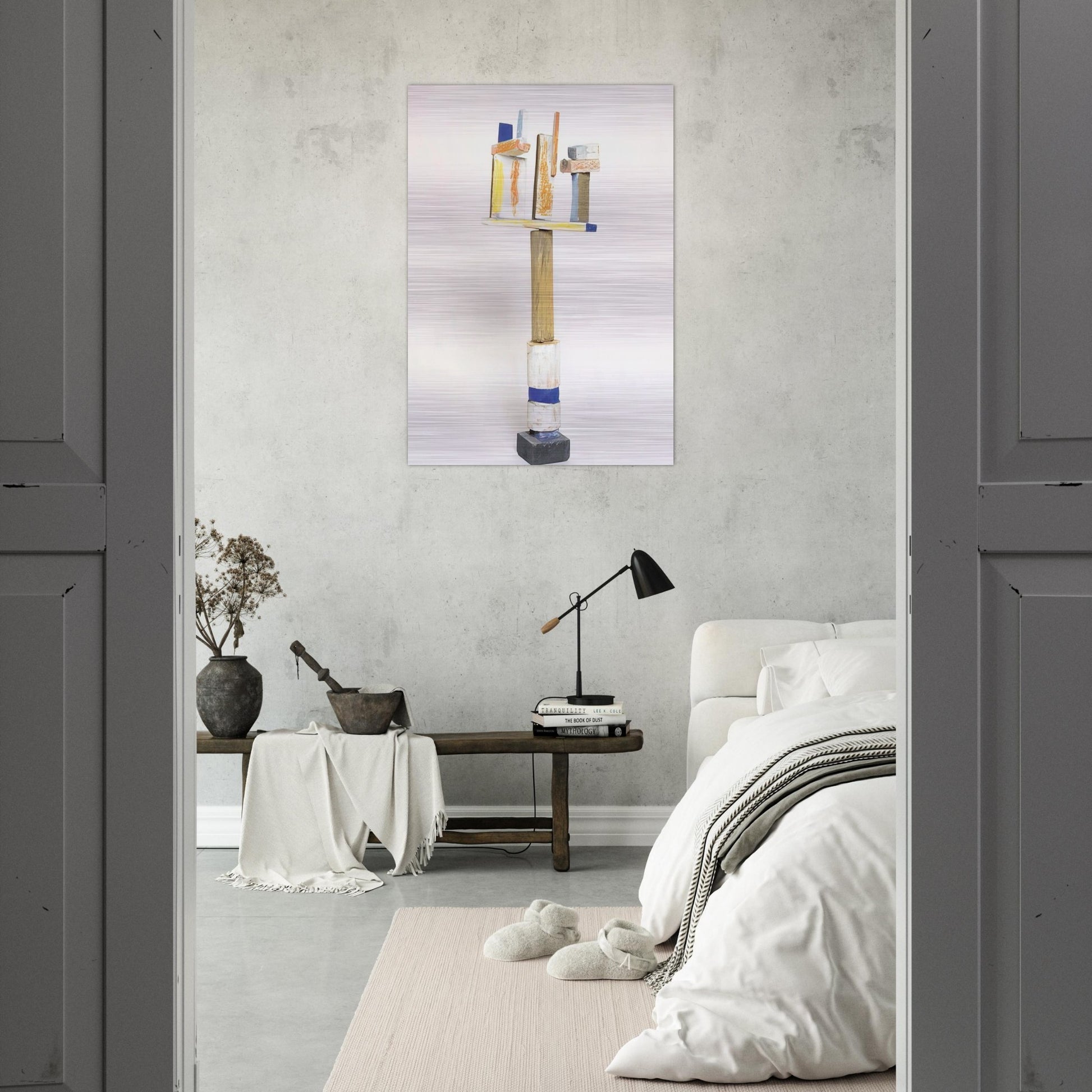 DIVERTIMENTO 1995 1 - Esteban Vicente Brushed Aluminum Print - 70x100 cm / 28x40 inches | Esteban Vicente Aluminum Print | Esteban Vicente Prints