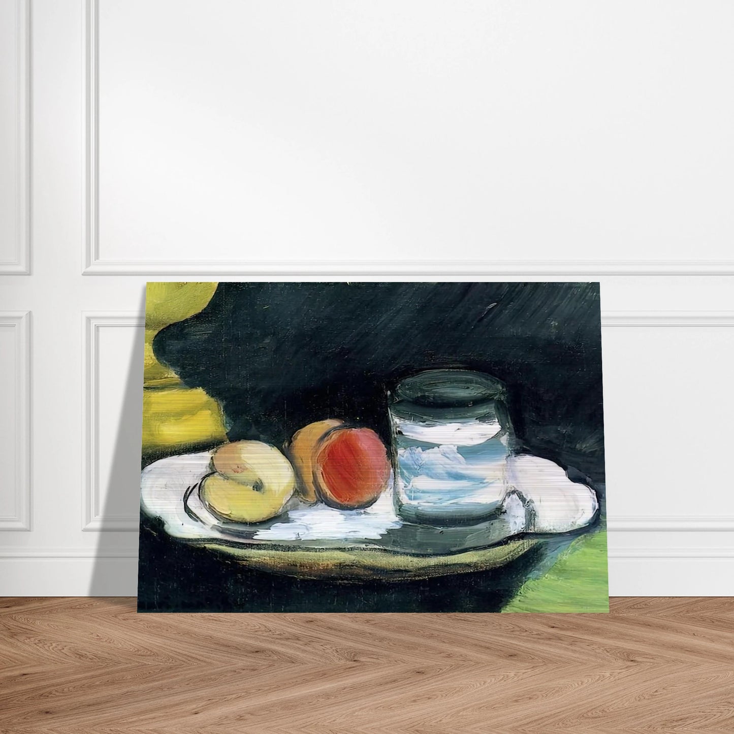 STILL LIFE PEACHES AND GLASS 1916 - Henri Matisse Brushed Aluminum Print - 70x100 cm / 28x40 inches | Henri Matisse Aluminum Print | Henri Matisse Prints