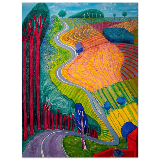 David Hockney - David Hockney Wall art - 13x18 cm / 5x7 inches - Fine Art Poster-canvas - -